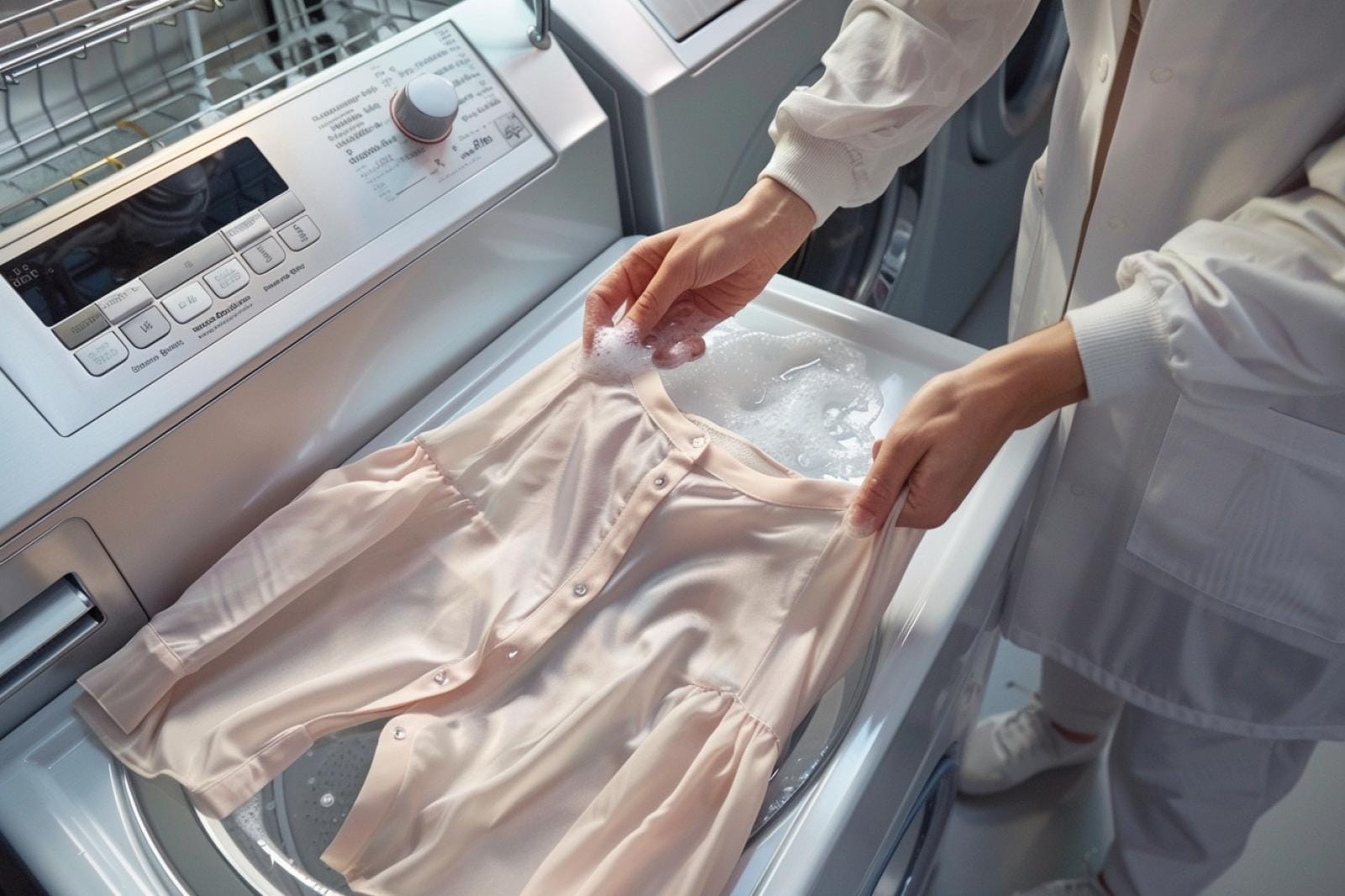 Quelles précautions prendre pour laver une blouse de travail ?