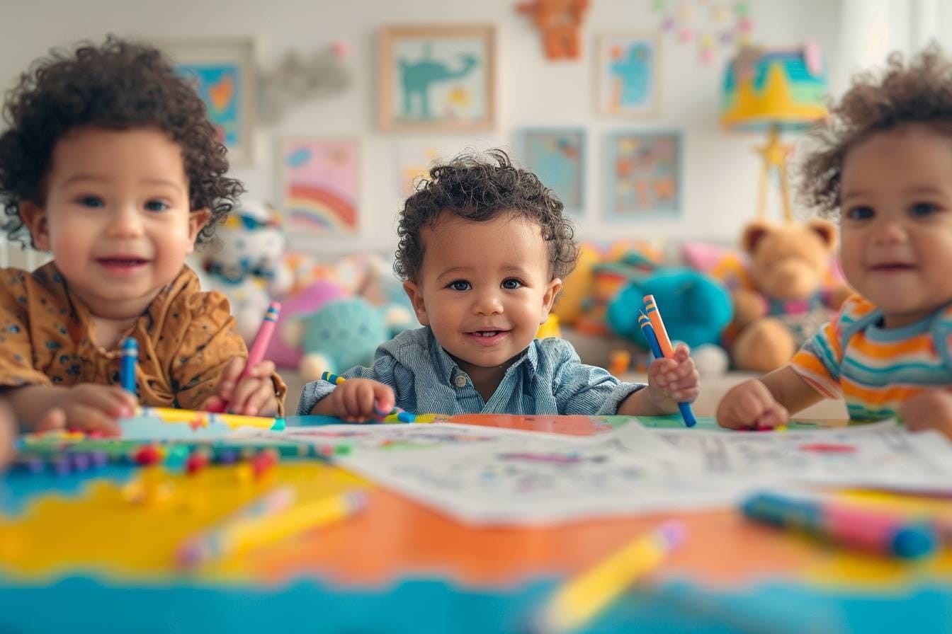 Comment faire participer les tout-petits à une activité de table de coloriage ?