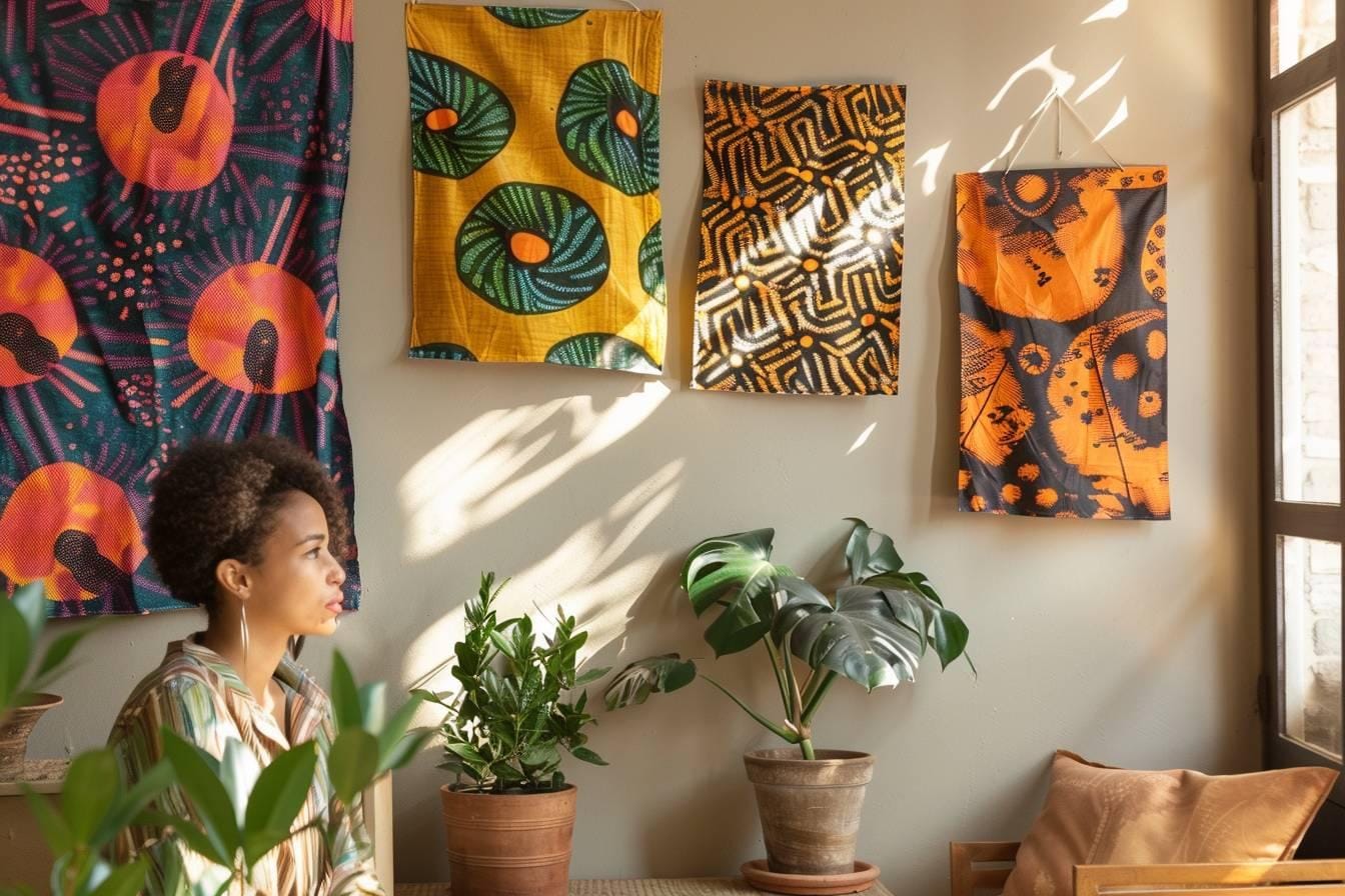 Comment réaliser des tentures murales ethniques en wax africain