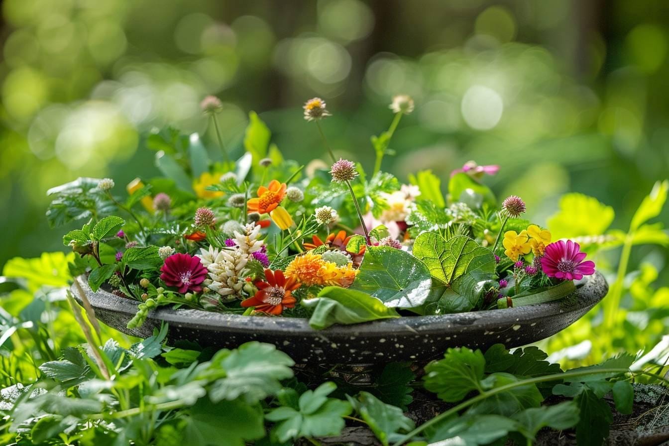 Comment élaborer un menu gastro-botanique avec des plantes sauvages