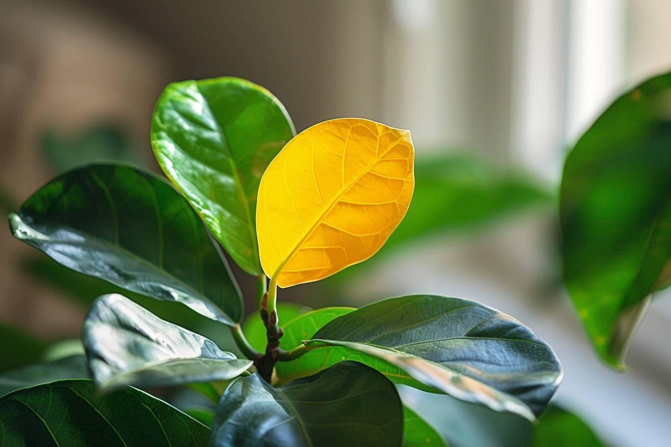 Comprendre l’importance d’une feuille jaune sur votre ficus